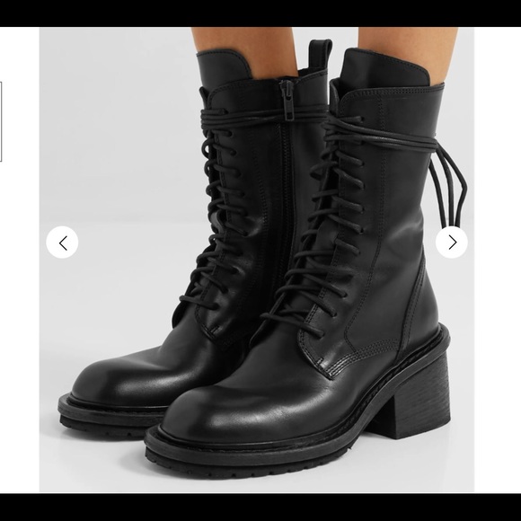 ann demeulemeester combat boots